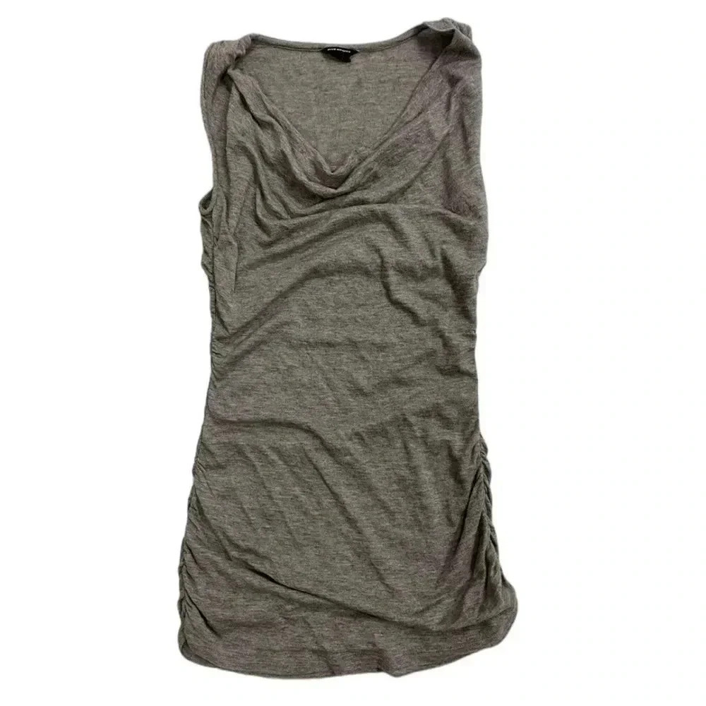 Club Monaco Grey Stretchy Cowl Neck Mini Dress Size  Medium - Picture 9 of 9